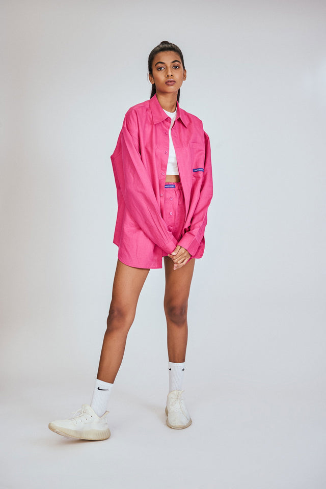 EASY OVERSHIRT HOT PINK - Polite Society