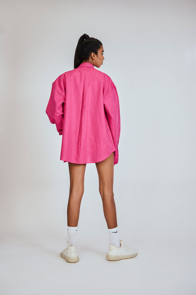 EASY OVERSHIRT HOT PINK - Polite Society