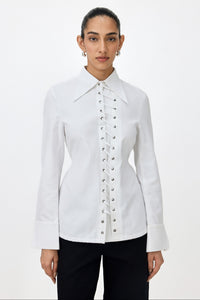 ROMY EYELET SHIRT