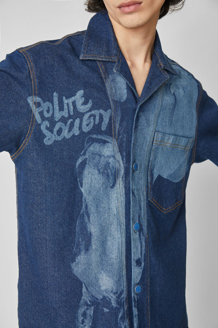 HORSE PRINT DENIM SHIRT - Polite Society