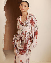 HIBISCUS PRINTED OVERSHIRT