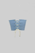 IMPOLITE CORSET LIGHT DENIM - Polite Society