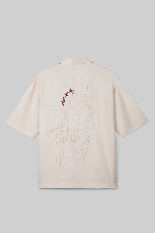 HAND APPLIQUE BOWLING SHIRT
