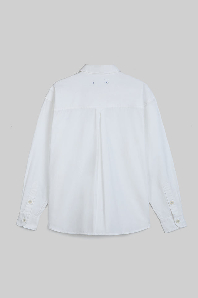 COTTON TWILL BOXY SHIRT