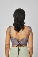 MUDDY LOGO CORSET TOP - Polite Society