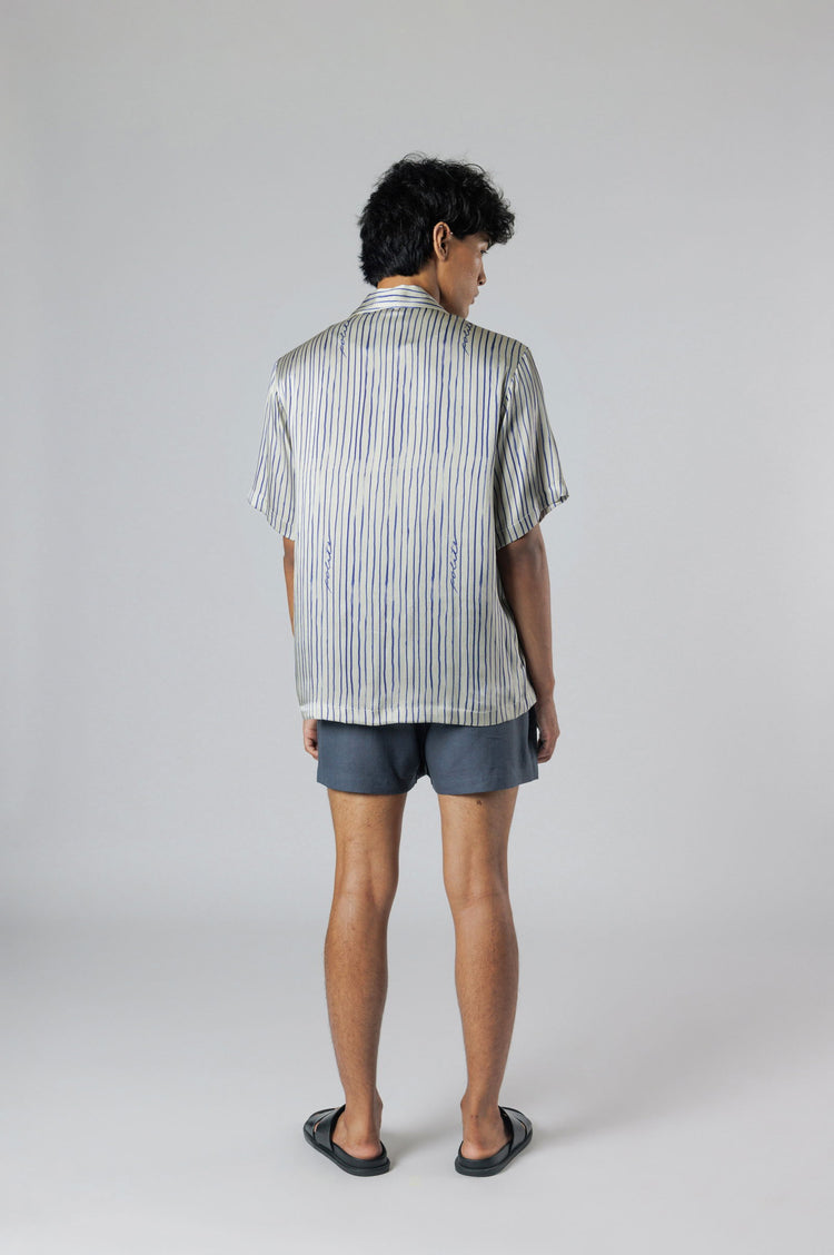 PINSTRIPE SILK SHIRT - Polite Society