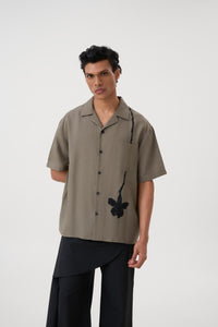 HAND APPLIQUE BOWLING SHIRT