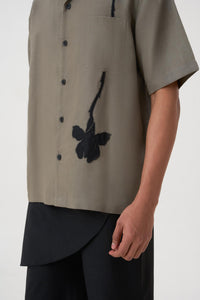 HAND APPLIQUE BOWLING SHIRT