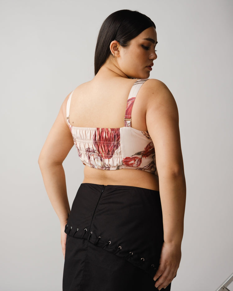 HIBISCUS CORSET TOP