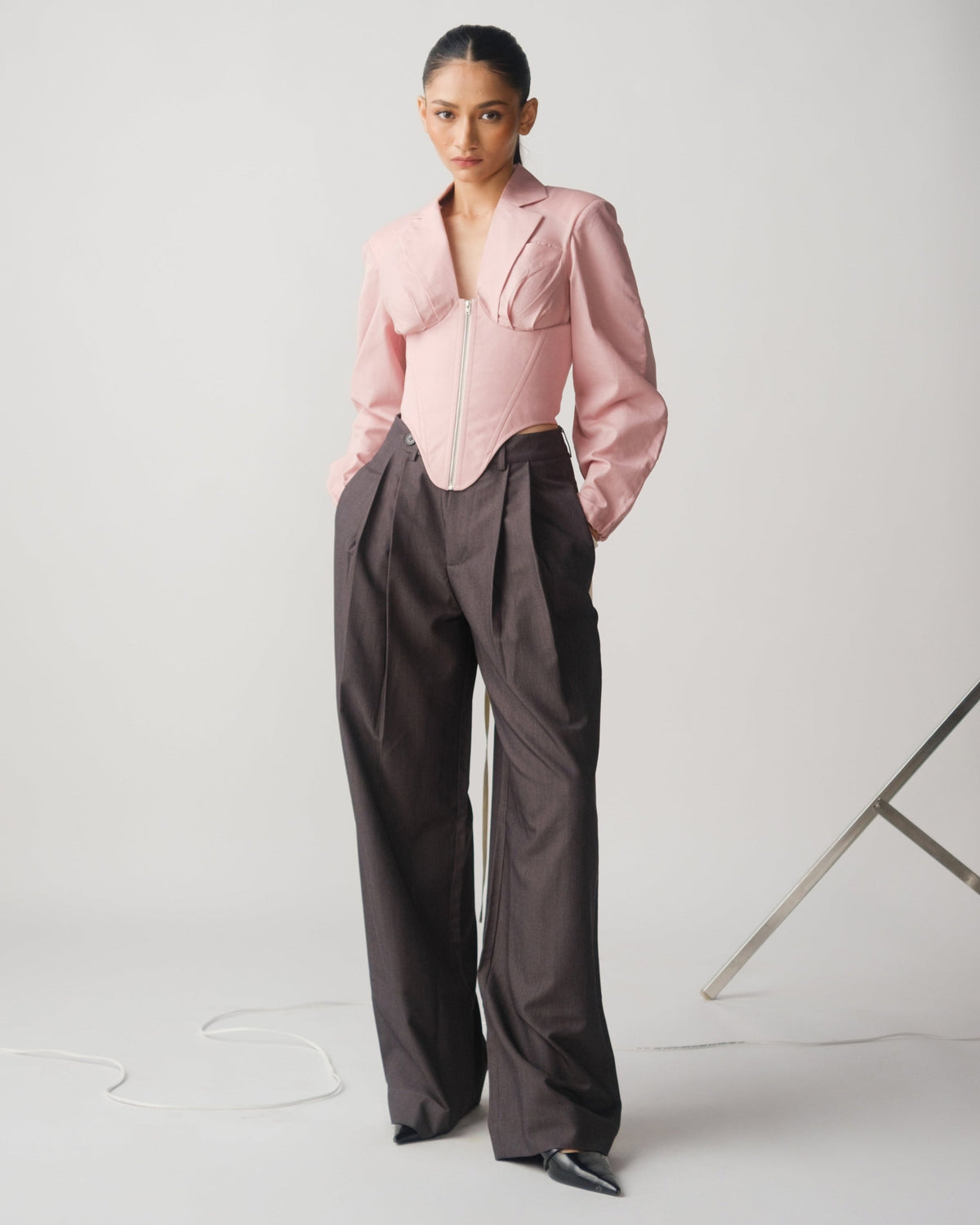 CORE PLEATED TROUSERS