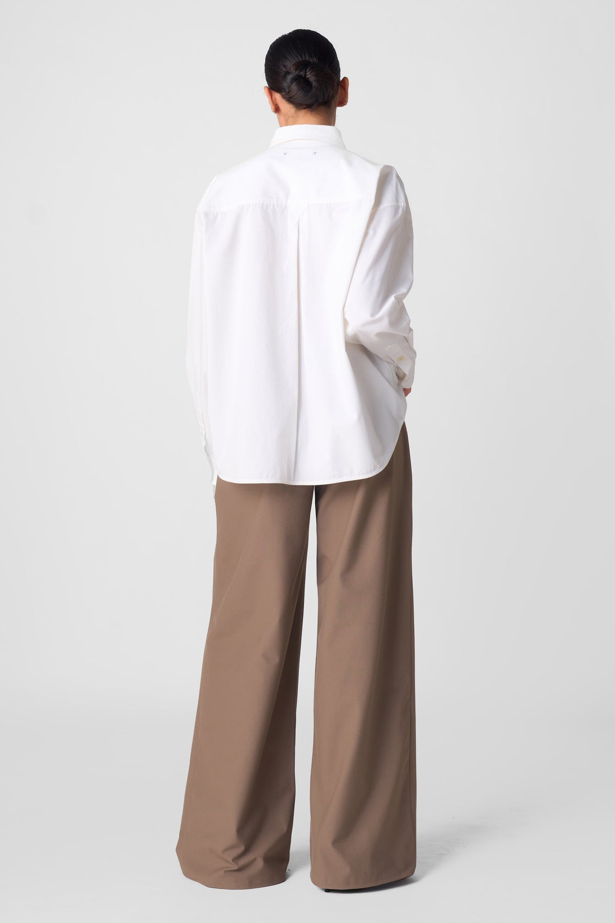COTTON TWILL BOXY SHIRT