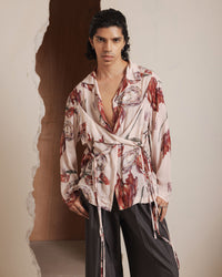 HIBISCUS PRINTED OVERSHIRT