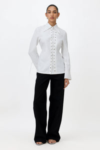 ROMY EYELET SHIRT