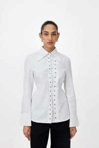 ROMY EYELET SHIRT