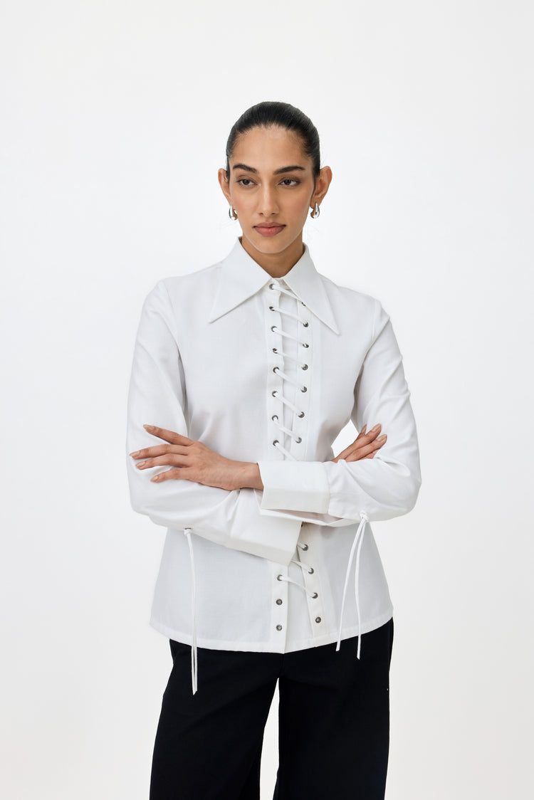 ROMY EYELET SHIRT
