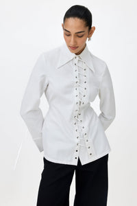 ROMY EYELET SHIRT