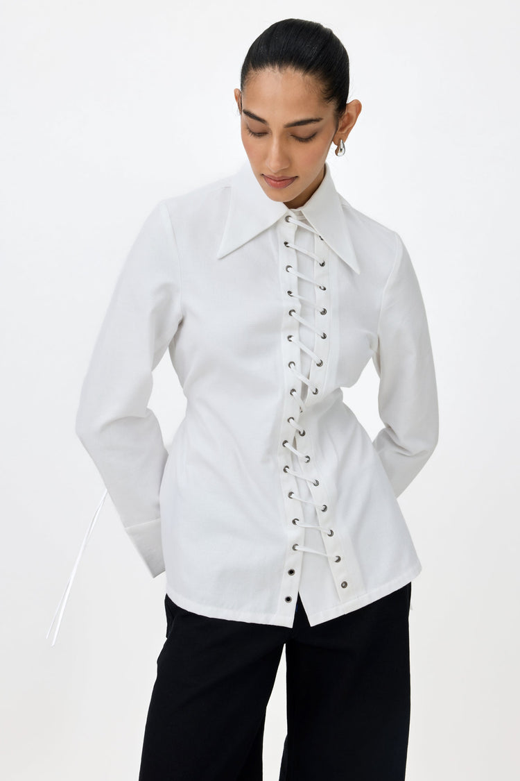 ROMY EYELET SHIRT