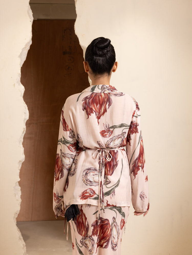 HIBISCUS PRINTED OVERSHIRT