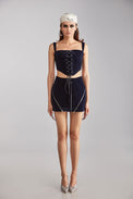 THE MINI SKIRT- VELVET - Polite Society