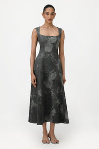 GULNAR DENIM MAXI DRESS