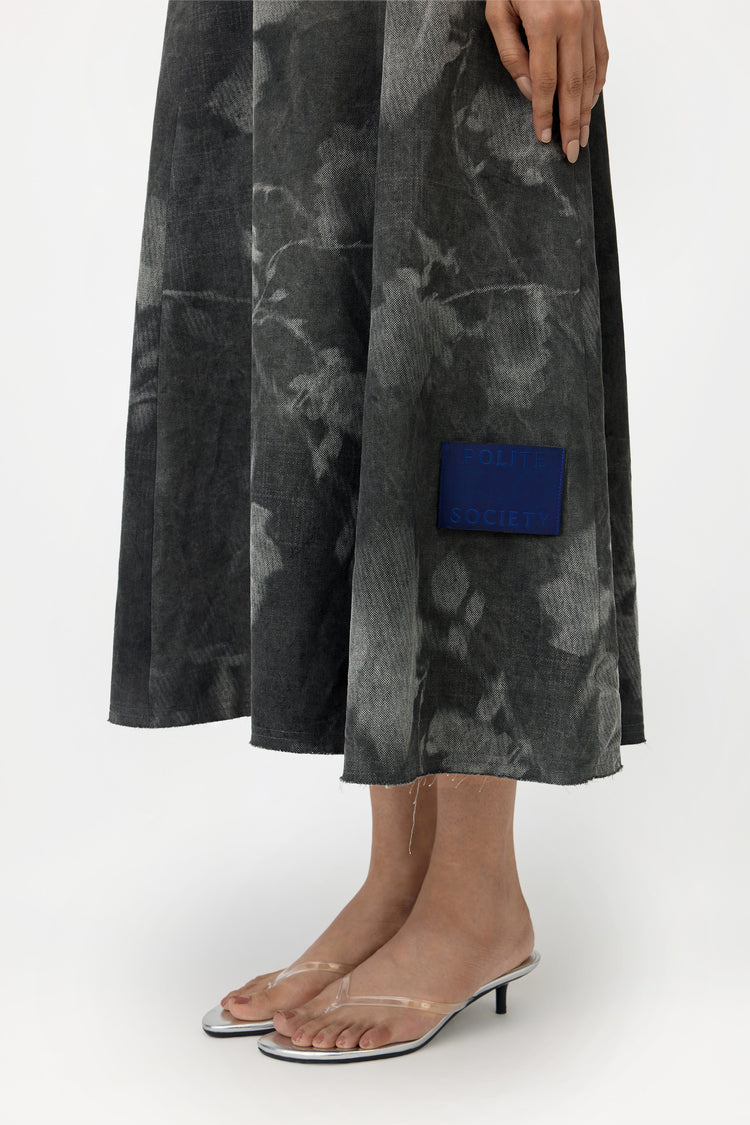 GULNAR DENIM MAXI DRESS